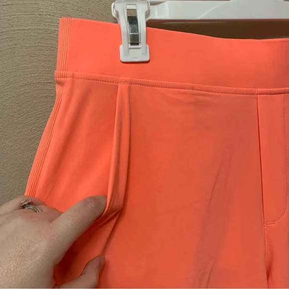 Athleta Brooklyn Ankle Pant Sunset Glow Coral Size 10 Tall NWOT New - Picture 8 of 15
